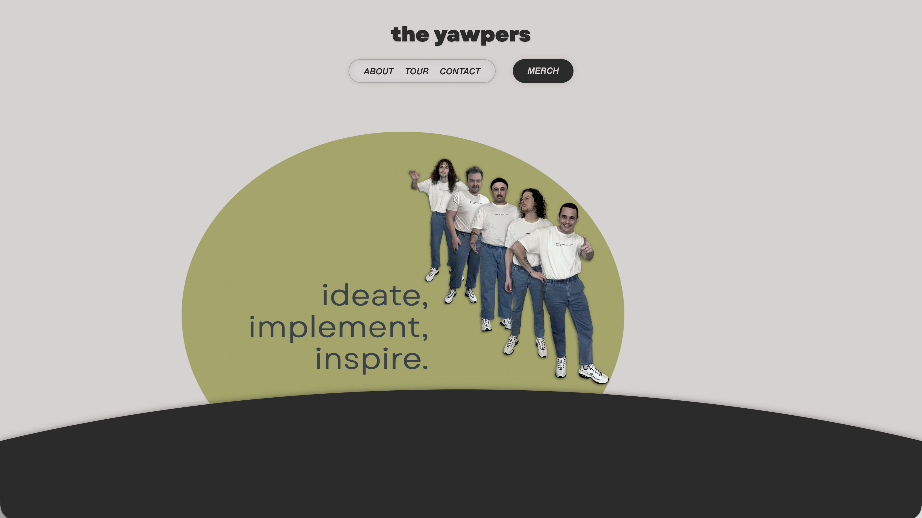 The Yawpers — Web design & development